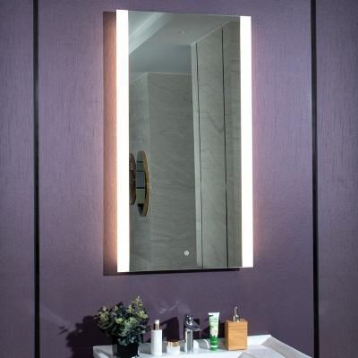 China Rectangle Shape Illuminated Feature Wall Decor Lighted Bathroom LED Mirror for sale