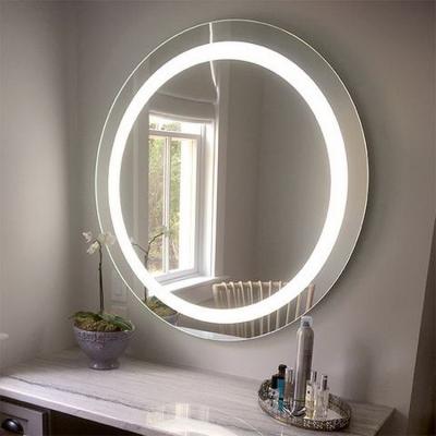 China Modern Wholesale Metal Framed Backlit Mirror Touch Smart Sensor Around LED Bath Mirror With Light for sale