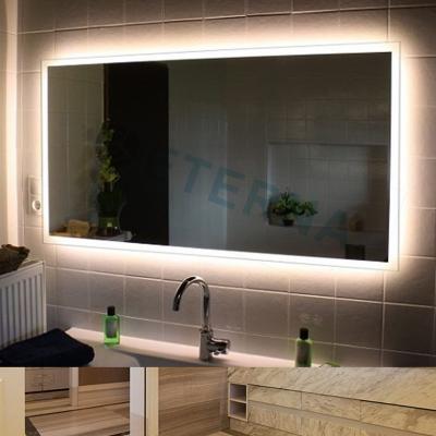 China ETERNA Illuminated LED Edgeless Lighted Vanity Makeup Bathroom Mirror for sale