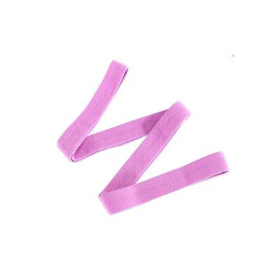 China New Style Women's Non-slip Soft Cotton Pink Yoga Customized Elastic Band Pull Up Long Fabric Resistance Bands for sale