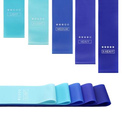 China Wholesale Natural Yoga Exercise Latex Rubber Band Exercise Equipment Resistance Bands For Yoga And Pilates for sale