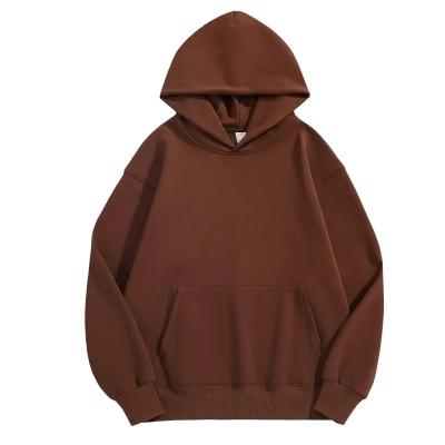 China Other 100% Cotton Us Size Custom Logo Men's Plain Hoodies French Terry Hoodie High Quality Pullover No String 1 Piece Knitted for sale