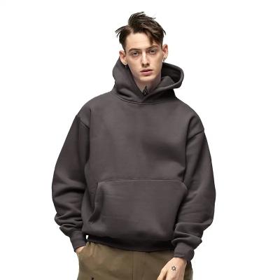 China Anti-wrinkle Wholesale 380g thick cotton New style plain customize logo oversized clothes for men  Hoodie for sale