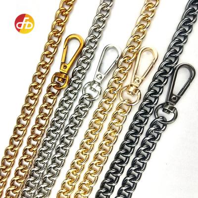 China Fasion Fashion Purse Chains Purse Shoulder Chains Metal Bag Chain Bag Accessories With Snap Hooks 60mm for sale