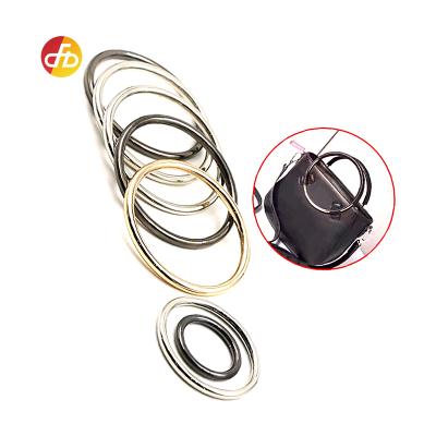 China Bags Customized Zinc Alloy Round Metal Ring Colored Metal O Rings Buckles For Bag Accessories Or Clothes for sale