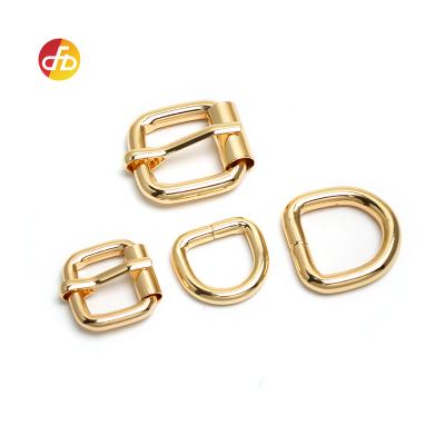 China Wholesale Customized Bags Belt Pin Buckles And Metal Welded D Rings D Ring Buckles for sale