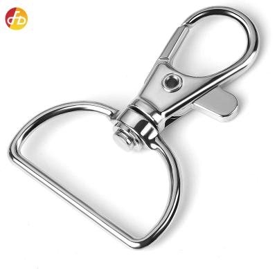 China Nickel Free Lead Free Swivel Snap Hooks, Oval Ring Lobster Clasp Key Chain Rings for Lanyard and Sewing Projects for sale