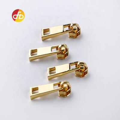 China Nickel Free 5 Zipper Sliders Gold Slider Factory Zipper Custom Pull Zipper Slider for sale