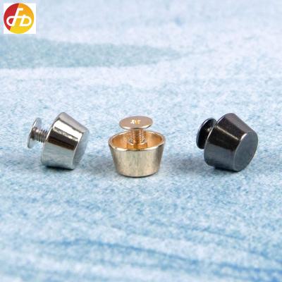 China Back Nickel Free Screw Rivets Studs Metal Bucket Shape Nail Stud For Garment Craft Belt Wallet Decoration Leather Parts for sale