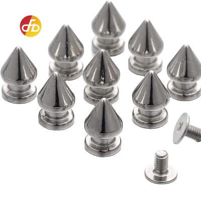 China Factory direct wholesale colored single rivet nickel free double for leather shoes garment decoration accessories for sale