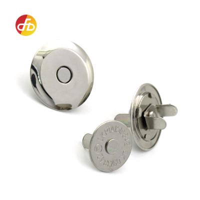 China Nickel Free Lead Free Wholesale Slim Button Magnets 14mm Metal Button Magnet For Garment And Bag for sale