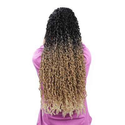 China Ombre BRAID 26inch majesty twist crochet hair AFRO braids extension for black women curly wavy senegalese passion twists braiding hair for sale