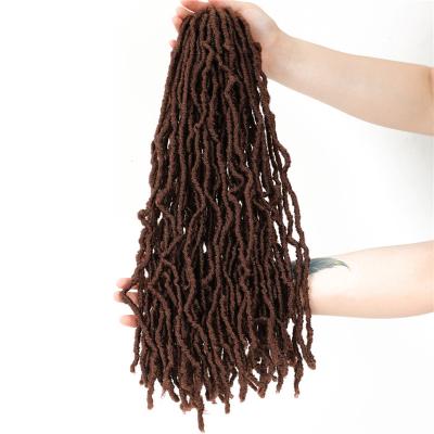 China New X-TRESS Hair Factory Price Afro Locs Synthetic Curly Braiding Hair Bundle For Women Heat Resistant Synthetic Crochet Braid Hair Supplier for sale