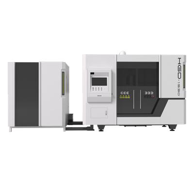 China 8000W  cnc fiber laser cutting machine for sale with Exchange Table for sale