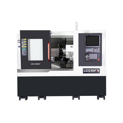 China Double Spindle Synchronous Cnc Lathe LKM-200MSY for sale