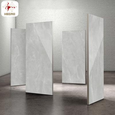 China High Security Exterior Wall Tiles Marble Design Polished Gray Look Porcelain Floor Tiles 600x1200 for sale