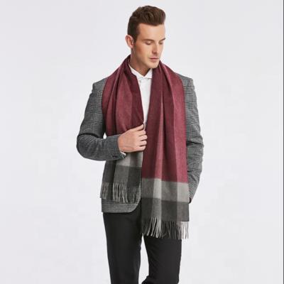 China 2021Custom Cashmere Fashion Winter Scarf 100%cashmere Stylish Luxury Woven Wholesale Cashmere Men Scarf for sale