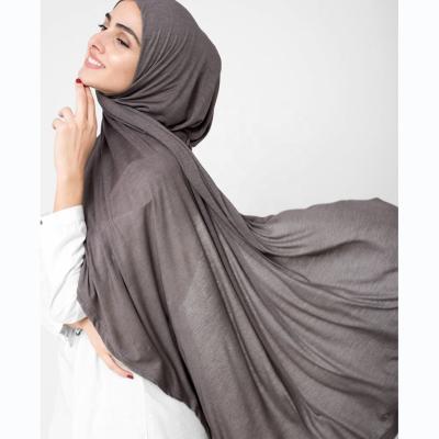 China Wholesale Super Soft Malaysia High Quality Muslim Tudung Scarf Cotton Single Solid Hijab Shawl for sale