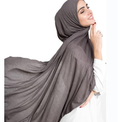 China Hot Sale Modal High Quality Muslim Modal Rayon Scarf Solid Color Tank Top Hijab Simple Tudung Tudung for sale