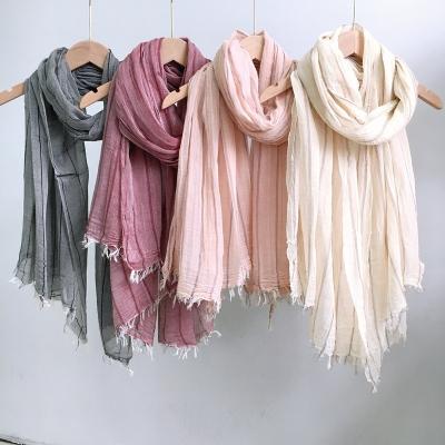 China top sale 100%cotton cotton tie dye printed soft hijab muslim shawl women hijab supplier soft scarves fashion colorful for sale