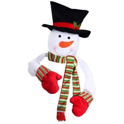 China Christmas Decoration and Candy Box Christmas Tree Topper Cute Top Hat Winter Party Tree Decorations Star Hanging Old Man Snowman Ornament Hat Pendant for sale