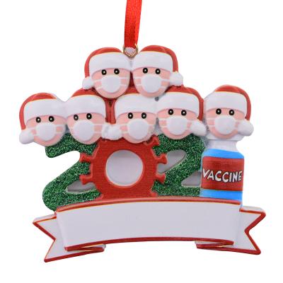 China 2021 Christmas Ornament Christmas Tree Family Holiday Decorations, Home Quarantined Personalized DIY Christmas Ornament for sale