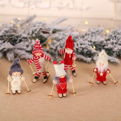 China Christmas Decoration and Cute Christmas Home Decor Angel Ski Dolls Navidad Hanging Pendant Candy Box New Year Party Gifts Ornaments Noel Natal Decoration for sale