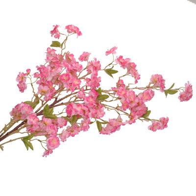 China 2021 Hotsale Wedding 7 Branches Decorative Sakura Tree Artificial Flowers for Home Decor for sale