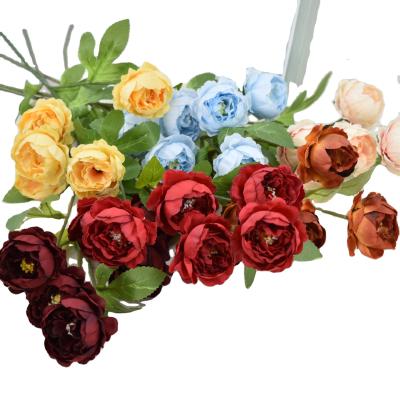 China Wedding Artificial Peony 6 Heads Wedding Party Home Decoratio for sale