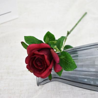 China High Quality Classic Simple Artificial Rose Flower Party/Home/Wedding China Bouquet For Wedding Decoration for sale