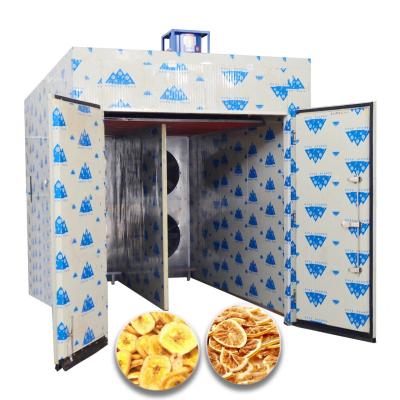 China Pump Dehydrated Food Processing 1-5 Ton Capacity Tray Dryer Heat Banana Lemon Pineapple Slice Dryer Machine Stainless Steel Fruit Proofer for sale