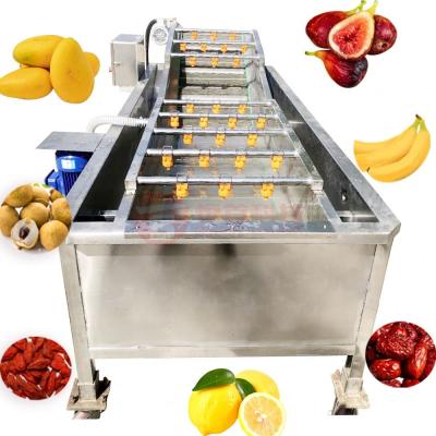 China Longon Red Cleaner Machine Factory Mango Bubble Seal Machine OEM/ODM Date Fruit Automatic Fruit Washing Machine for sale