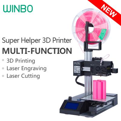 China 3D Printer+Laser Engraving+Laser Cutting (3 in 1) Multifunctional Cheap 3D Printer 3D Printing+Laser Engraving+Laser Cutting, Winbo High Accuracy Mini 3D Printer SH105L for sale