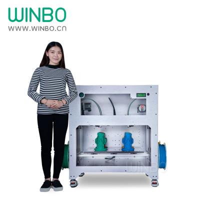 China 3D Printer Winbo 4 Nozzles 3D Printer Print Size: 300*215*300 mm * 4 nozzles, most practical 3D printer for sale