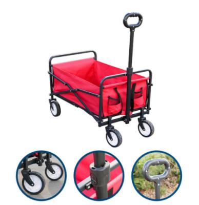 China Garden Work Hand Carts Asian Style Garden Carts 4 Wheel Folding Tilting Garden Cart for sale