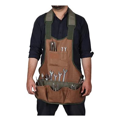 China High Quality Folder 2022 Canvas Apron For Man Used In Garden Garage Yard Apron for sale