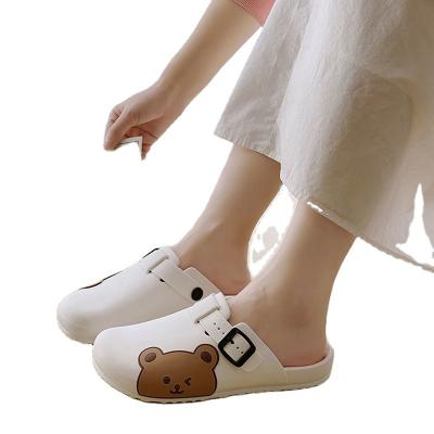 China Waterproof 2022 Women Sandal Beach Slippers Outdoor Safety Non Slip Cute Garden Shoes PVC Garden Slippers for sale