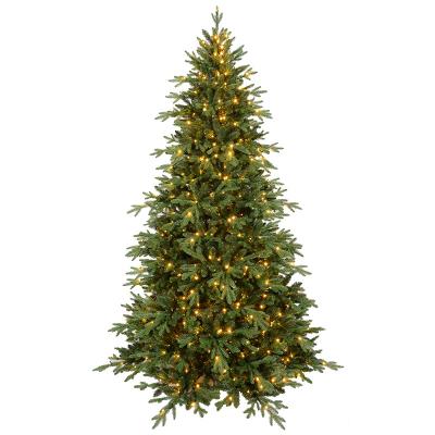 China High Quality Christmas Decoration Prelit Christmas Tree PE PVC Artificial Snow Assembled Fir Lighted Prelit Led Artificial Christmas Tree for sale