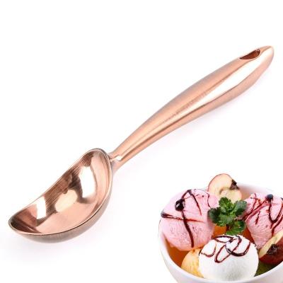 China Professional Eco-Friendly Stocked Kitchen Long Handle Cookie Scoop Melon Baller Ice Cream Scoop for sale