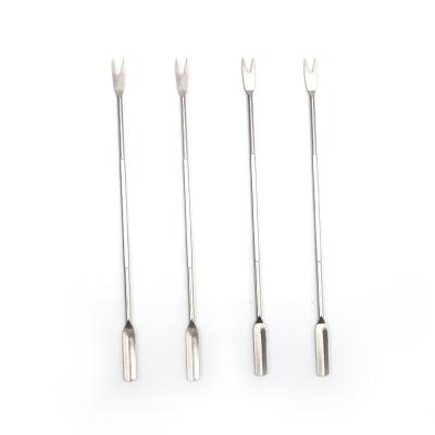 China Factory Amazon Stocked Hot Sale 4 Pcs Stainless Steel Crab Needle Set Crab Fork Set for sale