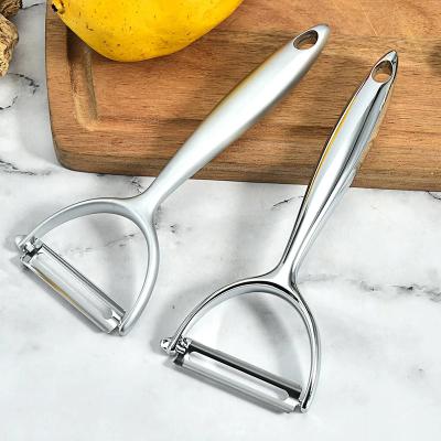 China Wholesale New Design Vegetable Peeler Stainless Steel Kitchen Stored Veggie Peeler for sale