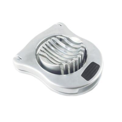 China Hot Selling Zinc Alloy Soft Stocked Egg Cutter Kitchen Instruments Egg Slicer With Stainless Steel Wire for sale