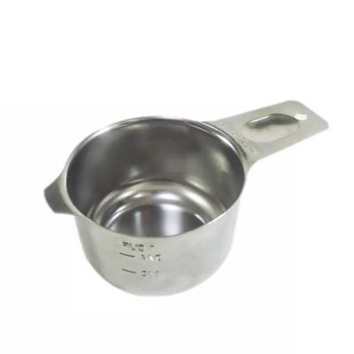 China Amazon Stocked Hot Selling Stainless Steel Heat Resistant Measuring Cup Set For Cooking for sale