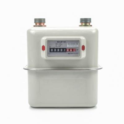 China Domestic Diaphragm Gas Meter With Steel Case G1.6S-G6S EN1359 Certificate for sale