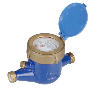 China High Performance Multi Brass Jet Dry Type Vane Wheel Water Meter for sale