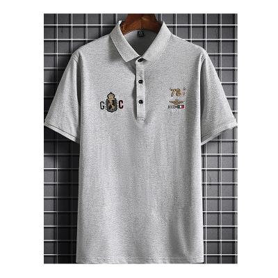 China Anti-Wrinkle Youth New Sales Price Embroidered BD And Middle-aged Sleeves Man Short T-shirt Decorative Whole Sleeves Polo Shirt for sale