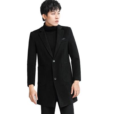 China New Wool-Blend Wholesale Customization Anti-wrinkle Coat Men's Winter Woolen Coat Manufacturer for sale