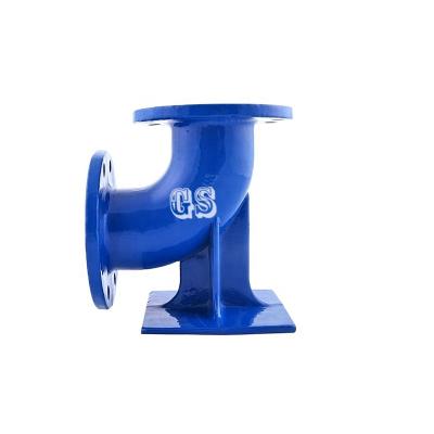 China Water Drainage Ductile Iron Flanged Elbow 90 Degree Double Duckfoot Flanged Bend for sale