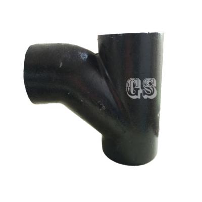 China Low Noise Indoor High Temperature Resistance Cast Iron Drainage Tee W Type for sale