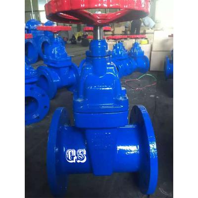 China General F4 DIN 3352 Gate Valves Cast Iron Resilient Seated Flanged Gate Valve for sale